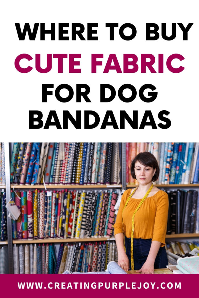 Where to Buy Fabric for Dog Bandanas Creating Purple Joy