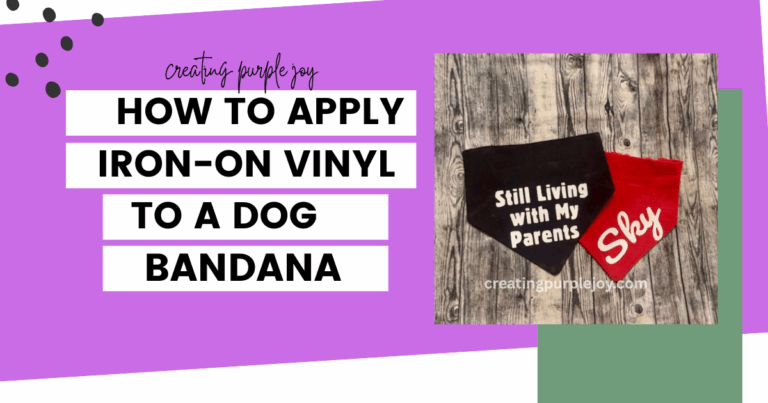 DIY Custom Dog Bandana with Iron-On Vinyl Using Cricut: A Step-by-Step Guide